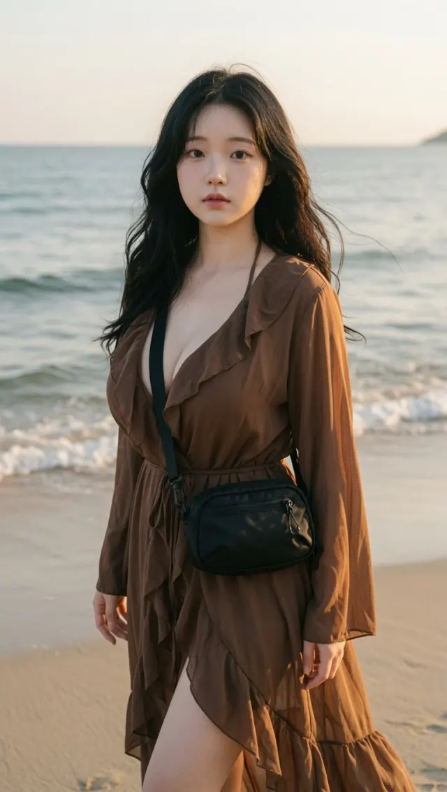 바다 앞, 커버업 하나