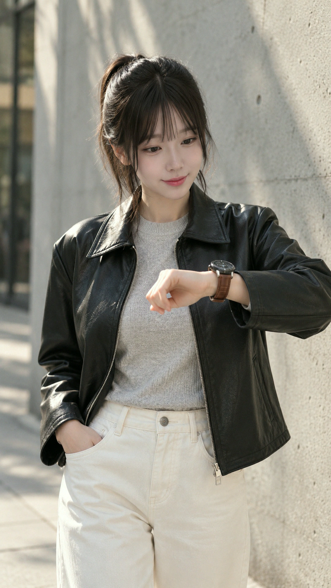 가죽 줄 하나로 출근 시계 3