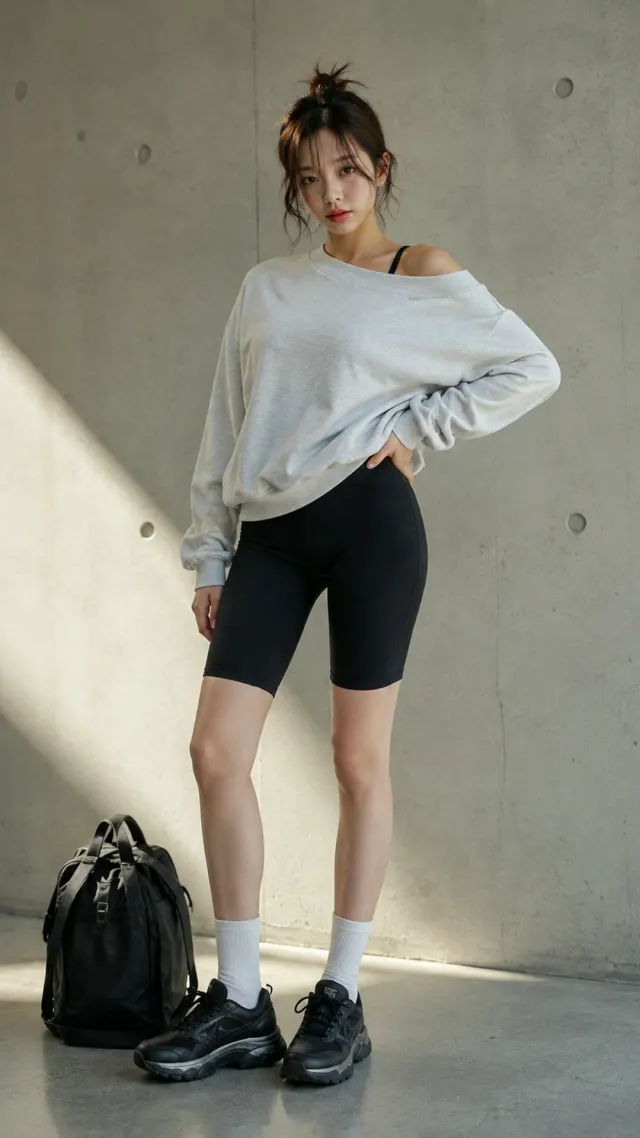 운동 가는 길